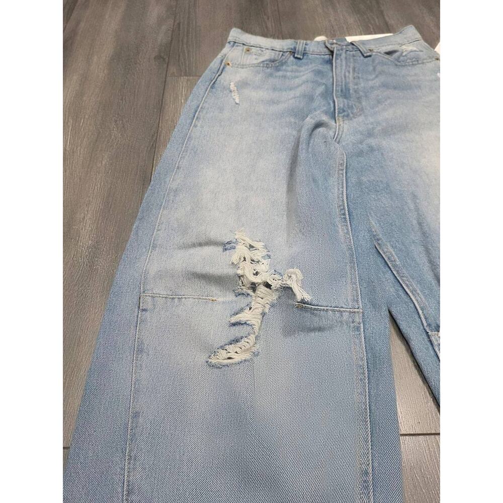 Urban Outfitters BDG Y2K Preppy High-Waisted Baggy Jeans Medium Wash 26 A004291 - Picture 6 of 13